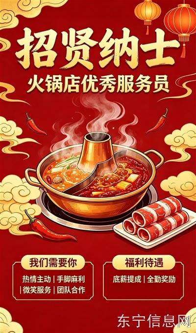 东宁火锅店招聘